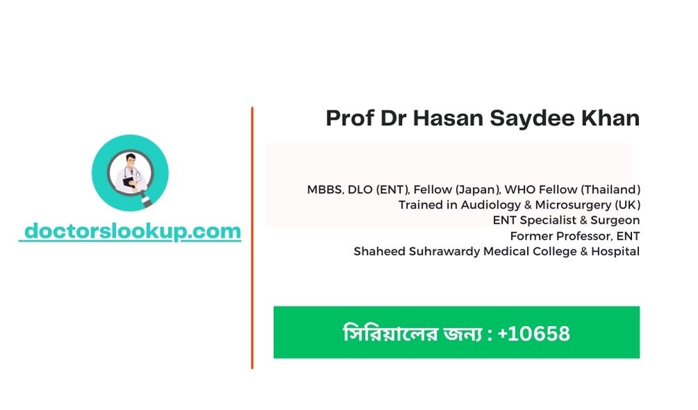 Prof Dr Hasan Saydee Khan