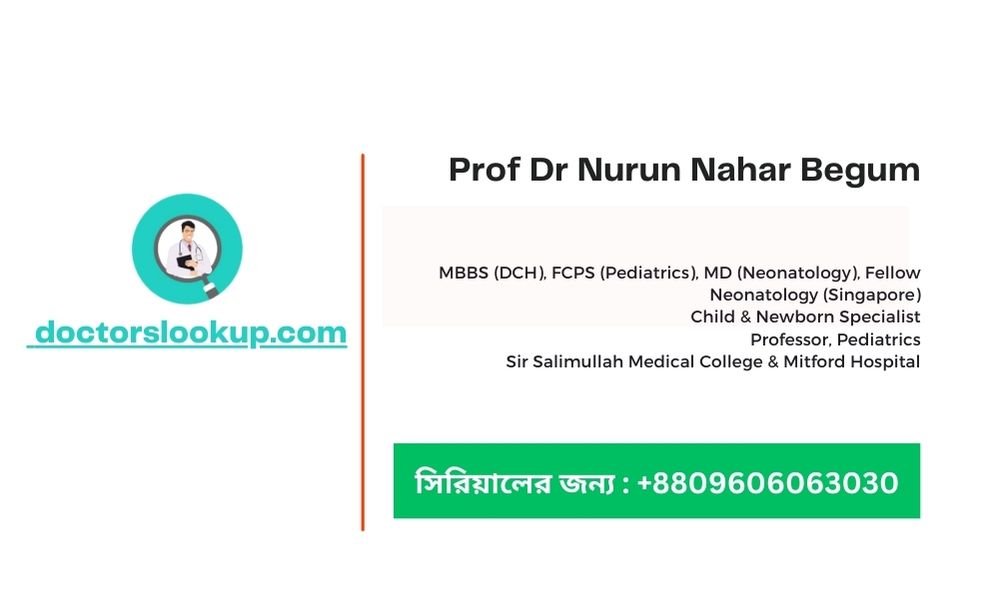 Prof Dr Nurun Nahar Begum