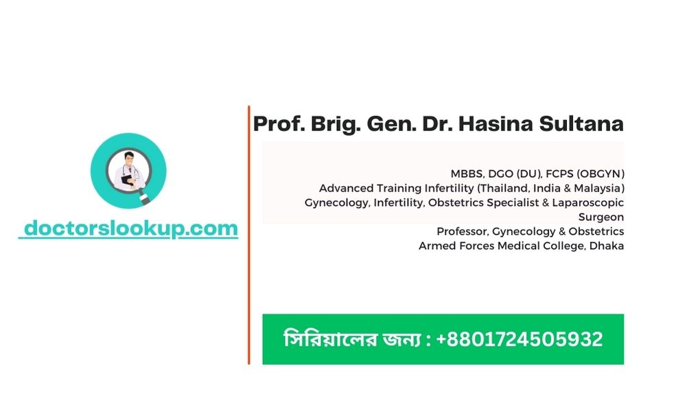 Prof. Brig. Gen. Dr. Hasina Sultana