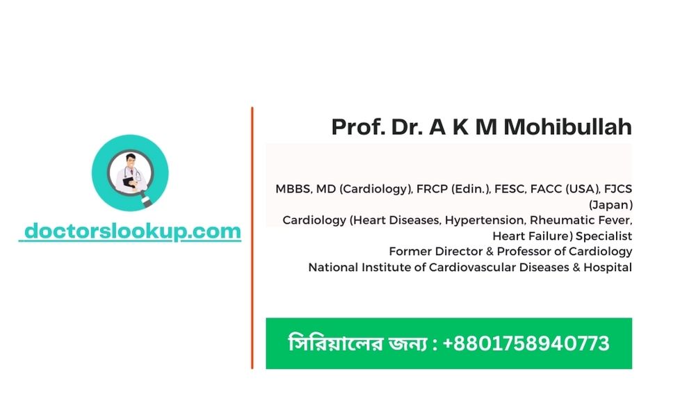 Prof. Dr. A K M Mohibullah