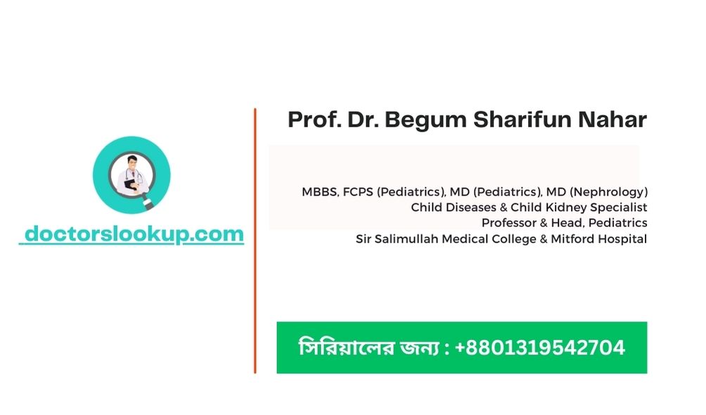 Prof. Dr. Begum Sharifun Nahar