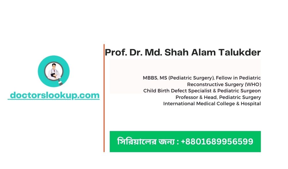 Prof. Dr. Md. Shah Alam Talukder