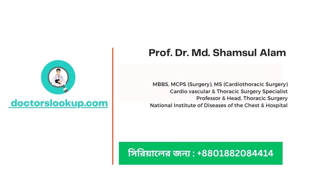 Prof. Dr. Md. Shamsul Alam