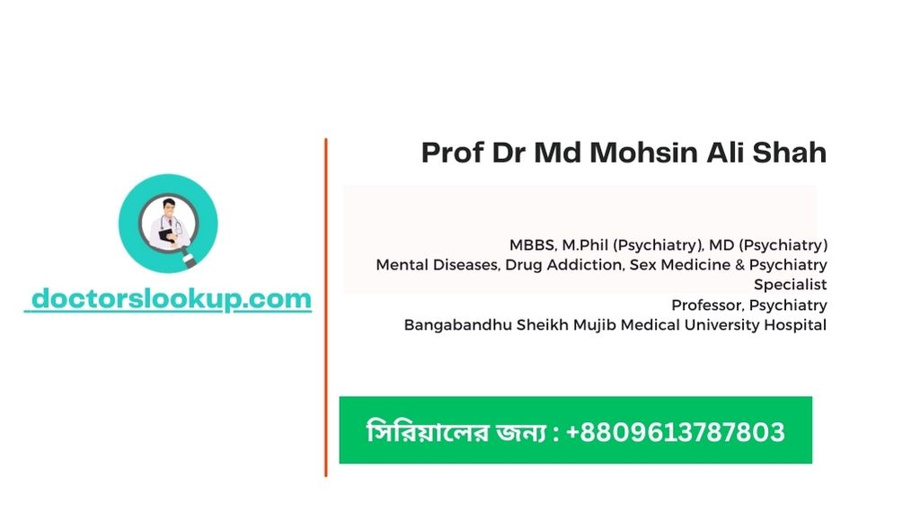 Prof Dr Md Mohsin Ali Shah